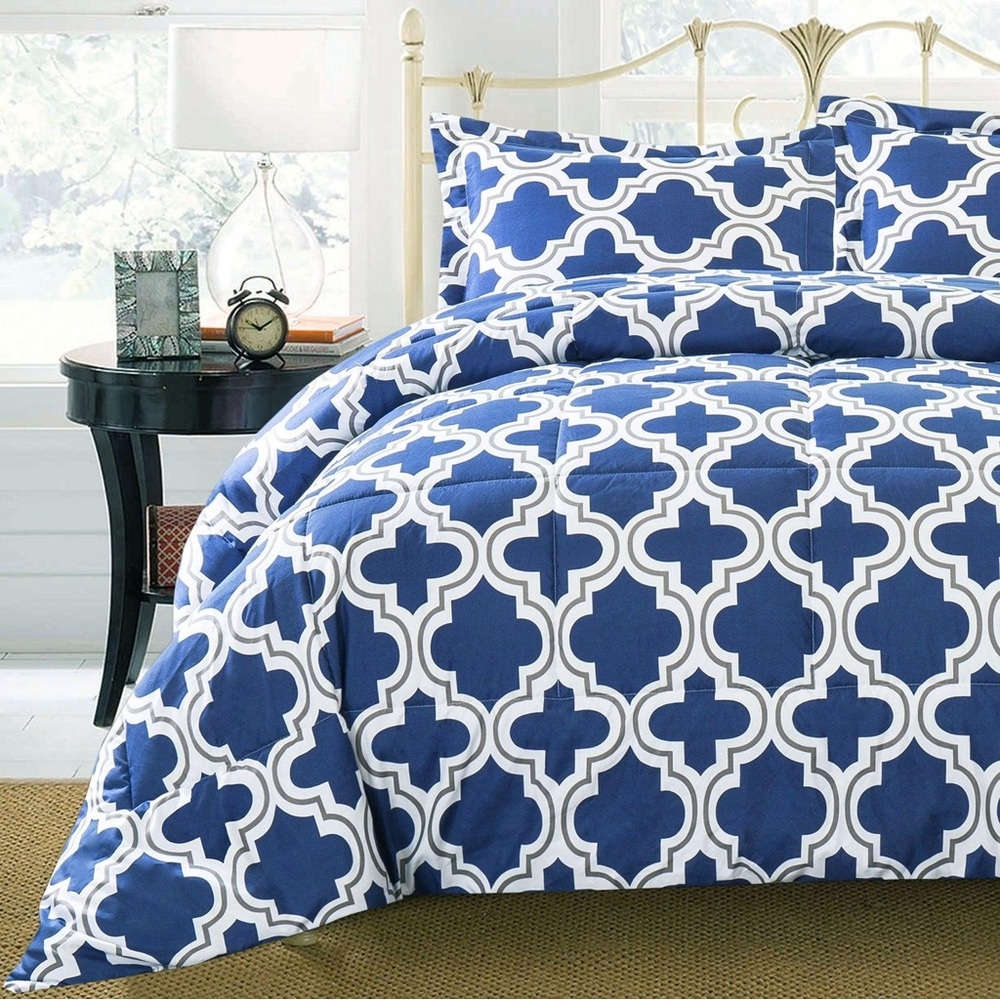 Moroccan Trellis Microfiber Comforter Set